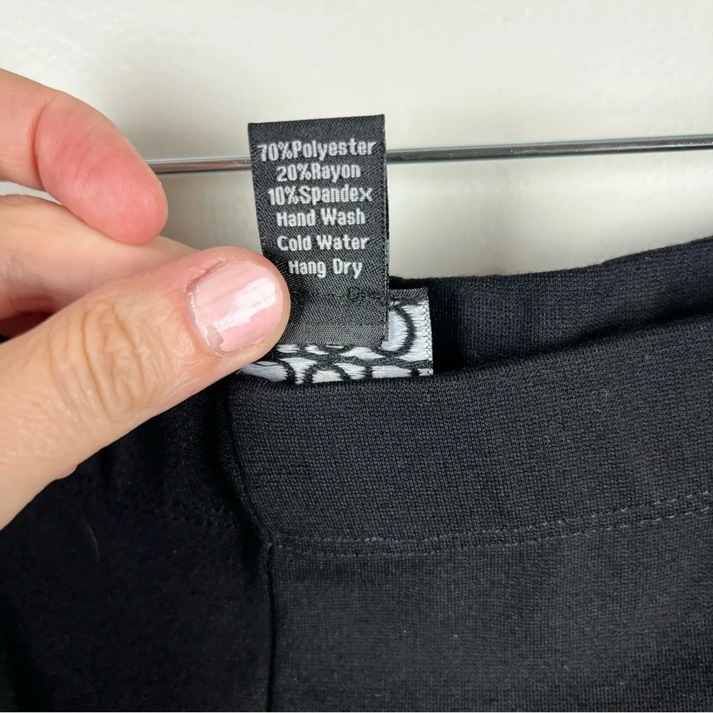 NEW CLARA SUN WOO PONTE KNIT SLIM RIDER PANT Black XS Preppy Minimalist PT1A